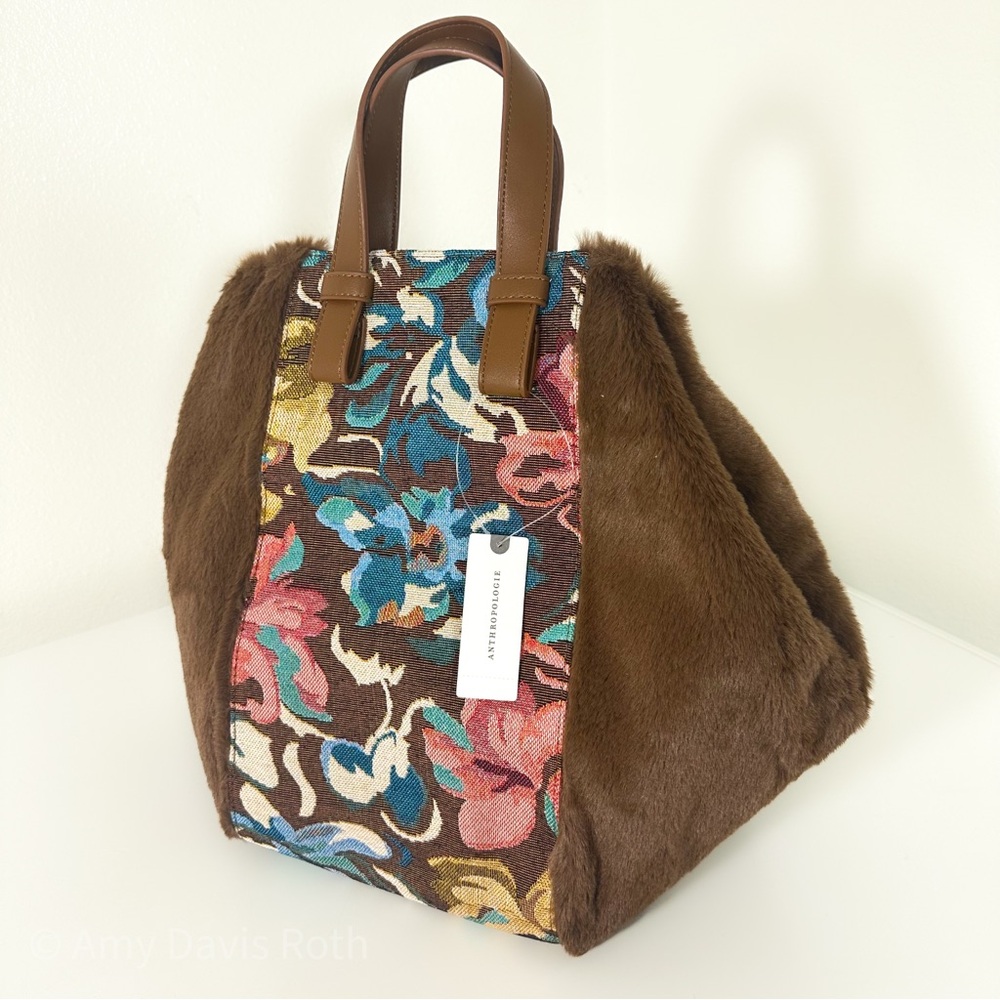 Anthropologie Two Tone Satchel NWT - Picture 4 of 13